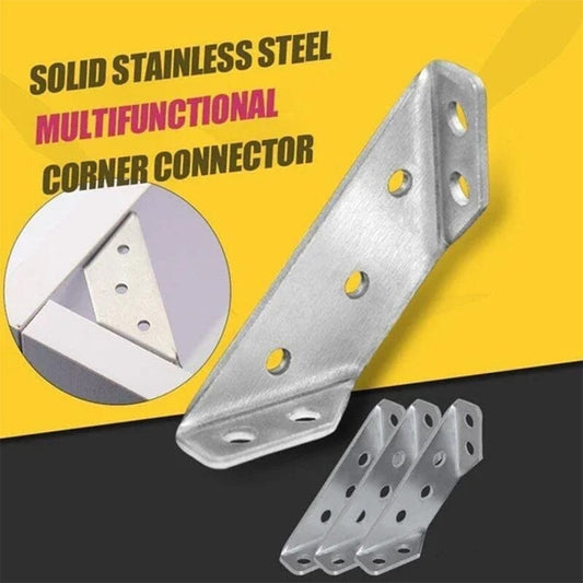 🔥Hot Sale 49% OFF🔥🔧 UNIVERSAL STAINLESS STEEL FURNITURE CORNER BRACES — Triangular Stability Reinforcement | Rust-Proof Structural Support & Easy Install 🔧
