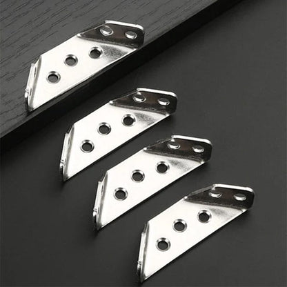 🔥Hot Sale 49% OFF🔥🔧 UNIVERSAL STAINLESS STEEL FURNITURE CORNER BRACES — Triangular Stability Reinforcement | Rust-Proof Structural Support & Easy Install 🔧