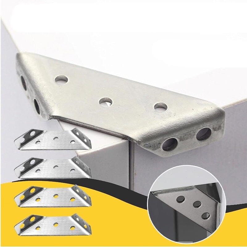 🔥Hot Sale 49% OFF🔥🔧 UNIVERSAL STAINLESS STEEL FURNITURE CORNER BRACES — Triangular Stability Reinforcement | Rust-Proof Structural Support & Easy Install 🔧