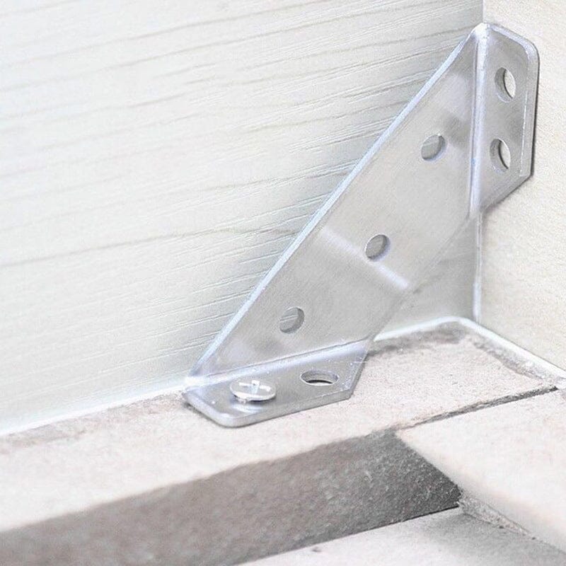 🔥Hot Sale 49% OFF🔥🔧 UNIVERSAL STAINLESS STEEL FURNITURE CORNER BRACES — Triangular Stability Reinforcement | Rust-Proof Structural Support & Easy Install 🔧
