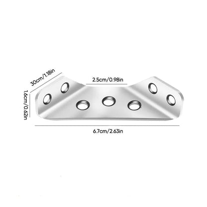 🔥Hot Sale 49% OFF🔥🔧 UNIVERSAL STAINLESS STEEL FURNITURE CORNER BRACES — Triangular Stability Reinforcement | Rust-Proof Structural Support & Easy Install 🔧