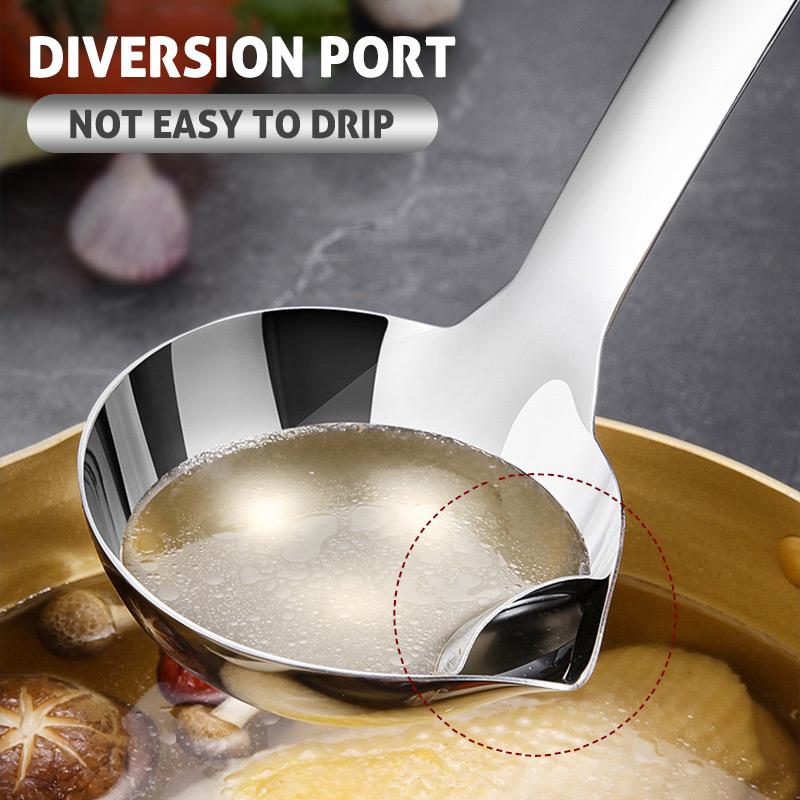 🥄 LIMITED-TIME 49% OFF! 🍳 Oil Separator Ladle – Grease Remover, Strainer & Kitchen Essential – Dual-Use Stainless Steel Design with Patented Bypass Spout ✨