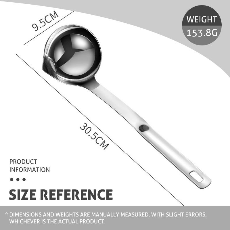 🥄 LIMITED-TIME 49% OFF! 🍳 Oil Separator Ladle – Grease Remover, Strainer & Kitchen Essential – Dual-Use Stainless Steel Design with Patented Bypass Spout ✨