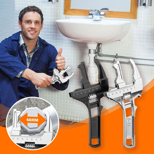 ❤️‍🔥Limited-Time 40% Off Sale 🔥 6–68mm Reversible Sink Wrench 🔧 One-Wrench Solution for Tightening + Loosening 💪 Pipe Work Made Effortless