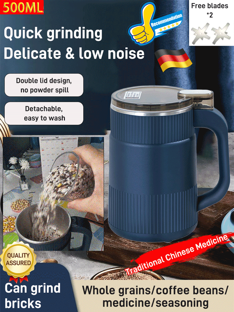 ⭐49% OFF!🔥Electric Grinding Cup – High-Speed, Large Capacity & Powerful Crushing 🍚📦