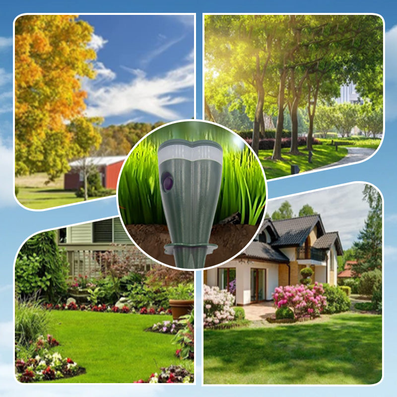 🌿 BUY 2 GET 1 FREE! 🐭 Solar Powered Waterproof Screw Mole Repellent – Ultrasonic, Eco-Friendly & Easy Installation 🌸