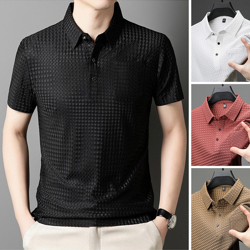 ⏳Limited-time 49% off⏰Men's Textured Short-Sleeve Shirt👔🌿