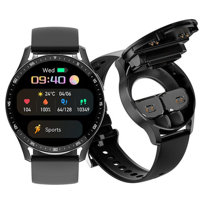 ⌚ 49% OFF NOW! 🎧 2-in-1 Smartwatch with Wireless Earbuds – Music, Calls & Fitness All in One 📱