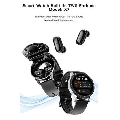 ⌚ 49% OFF NOW! 🎧 2-in-1 Smartwatch with Wireless Earbuds – Music, Calls & Fitness All in One 📱