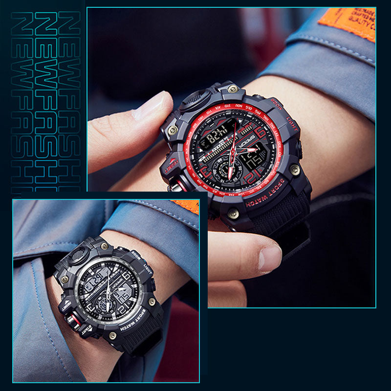 ⌚ 54% OFF NOW! 💦 Men's Multifunctional Waterproof Luminous Watch – 50M, Shockproof & Night Vision 🌃