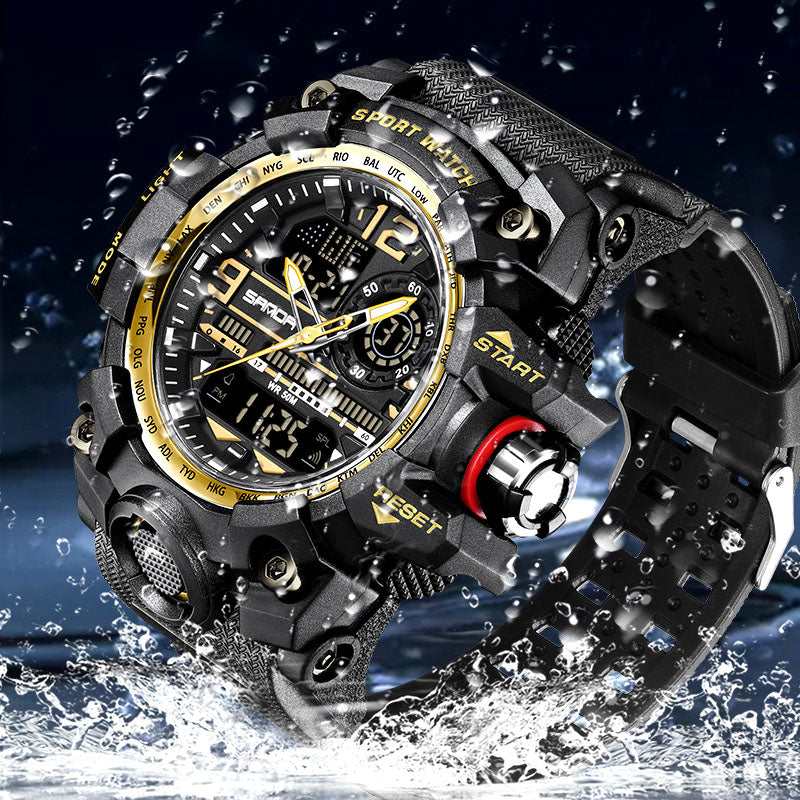 ⌚ 54% OFF NOW! 💦 Men's Multifunctional Waterproof Luminous Watch – 50M, Shockproof & Night Vision 🌃