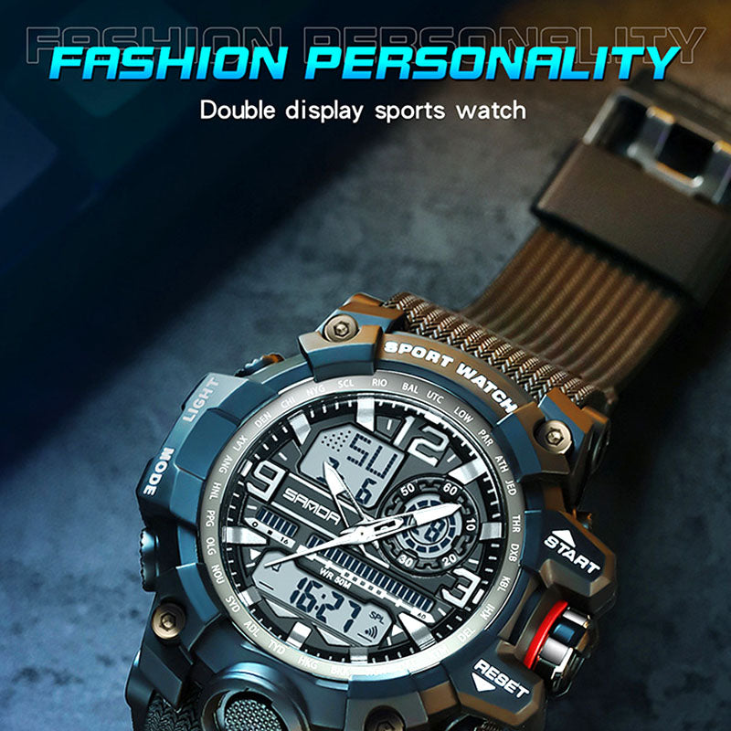 ⌚ 54% OFF NOW! 💦 Men's Multifunctional Waterproof Luminous Watch – 50M, Shockproof & Night Vision 🌃