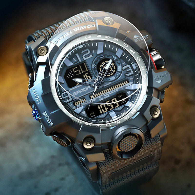 ⌚ 54% OFF NOW! 💦 Men's Multifunctional Waterproof Luminous Watch – 50M, Shockproof & Night Vision 🌃