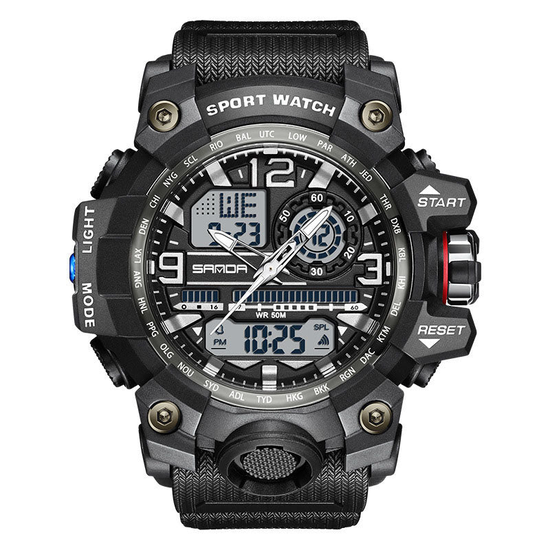 ⌚ 54% OFF NOW! 💦 Men's Multifunctional Waterproof Luminous Watch – 50M, Shockproof & Night Vision 🌃