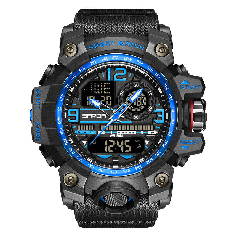 ⌚ 54% OFF NOW! 💦 Men's Multifunctional Waterproof Luminous Watch – 50M, Shockproof & Night Vision 🌃