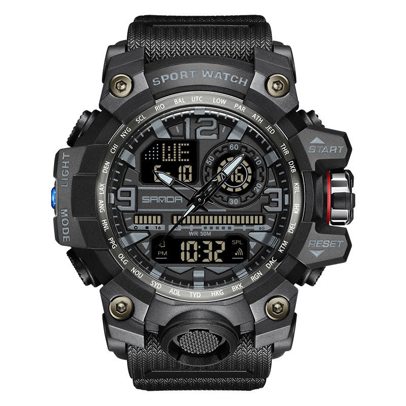⌚ 54% OFF NOW! 💦 Men's Multifunctional Waterproof Luminous Watch – 50M, Shockproof & Night Vision 🌃