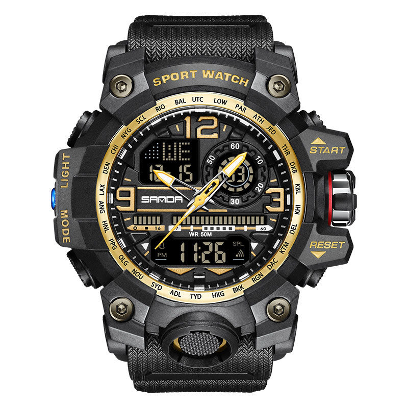 ⌚ 54% OFF NOW! 💦 Men's Multifunctional Waterproof Luminous Watch – 50M, Shockproof & Night Vision 🌃
