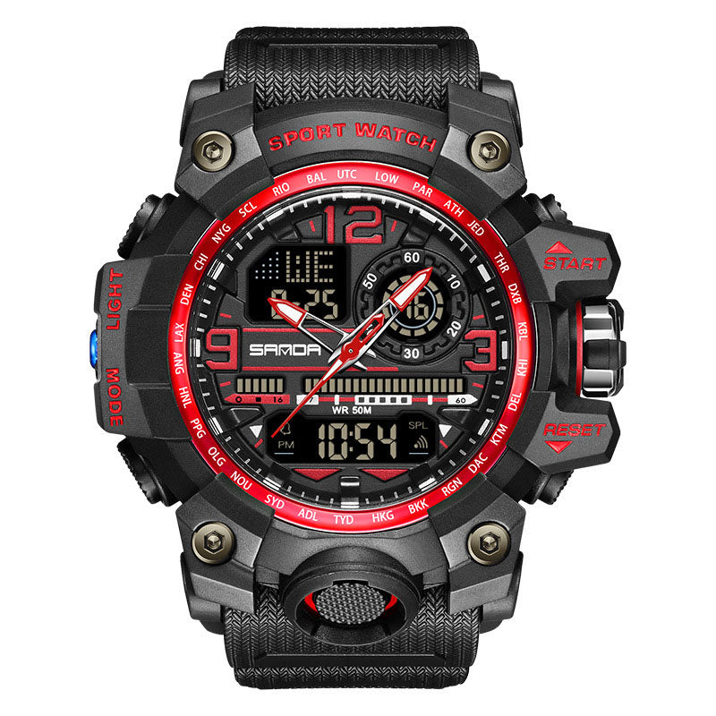 ⌚ 54% OFF NOW! 💦 Men's Multifunctional Waterproof Luminous Watch – 50M, Shockproof & Night Vision 🌃