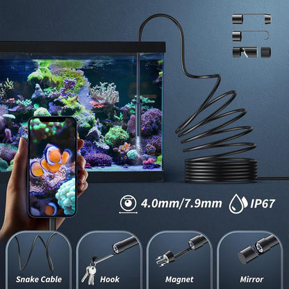 📱🔍 49% OFF! Waterproof HD Endoscope Camera – 200W HD, 8mm probe. Type-C/Micro/Lightning – plug & play with 99% phones. Ideal for tight spaces! 🔌✨