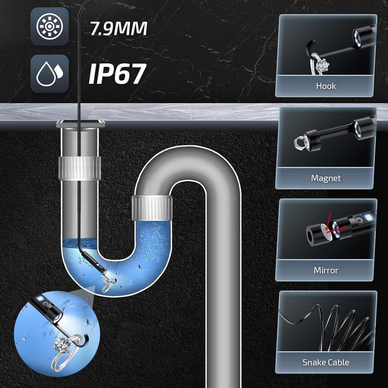 📱🔍 49% OFF! Waterproof HD Endoscope Camera – 200W HD, 8mm probe. Type-C/Micro/Lightning – plug & play with 99% phones. Ideal for tight spaces! 🔌✨