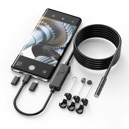 📱🔍 49% OFF! Waterproof HD Endoscope Camera – 200W HD, 8mm probe. Type-C/Micro/Lightning – plug & play with 99% phones. Ideal for tight spaces! 🔌✨