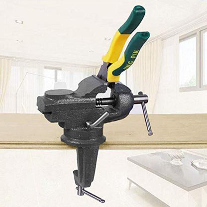 📢📢 49% OFF !! ⏰ Heavy-Duty Mini Universal Bench Vice – Compact, Clamp-On & Perfect for Workshops, Garages & DIY Projects 🔧✨