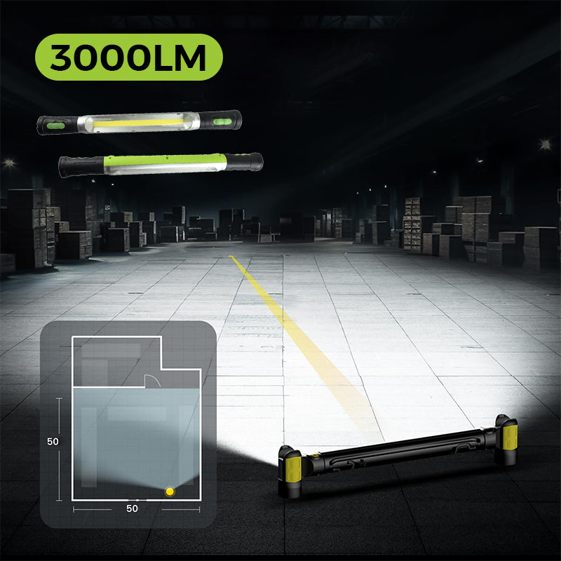 🛠️⚡Bright, Tough & Hands-Free: Rechargeable LED Work Light With Hook – 3 Modes, 3+ Hours Long Runtime