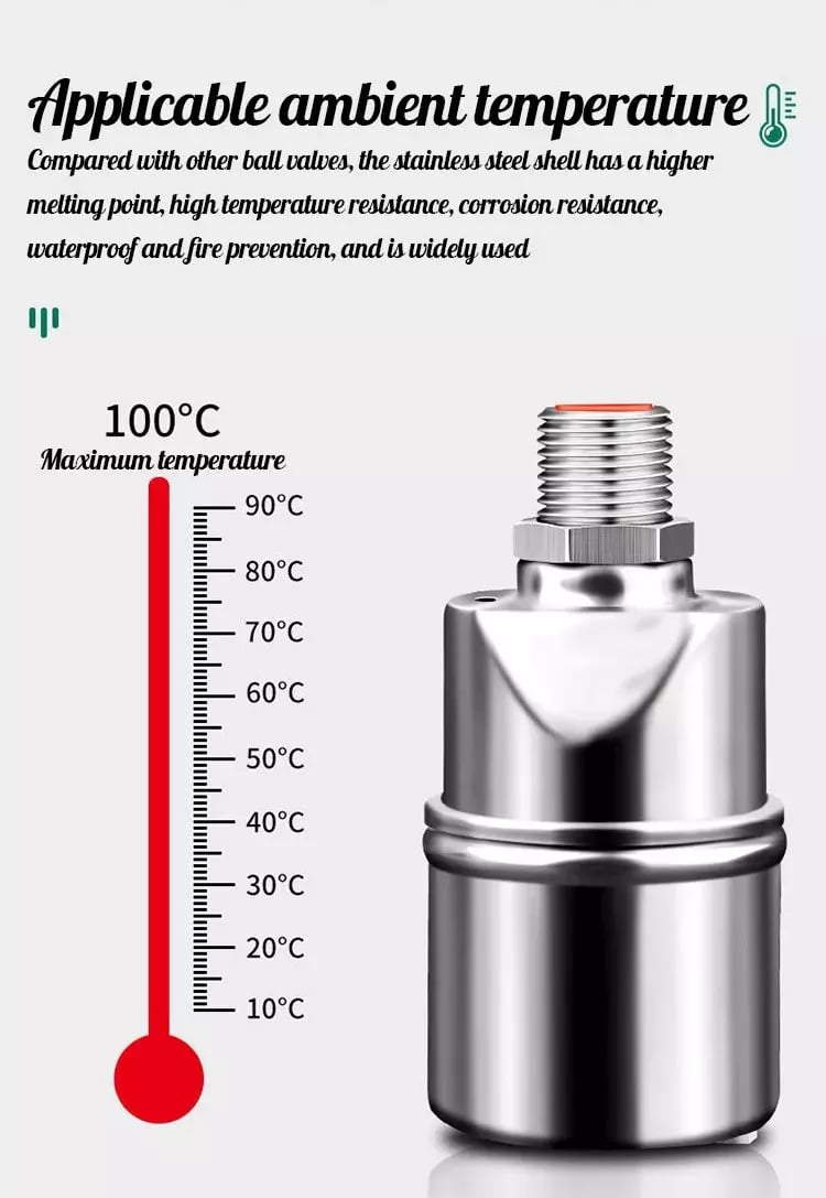 🎁2026 New Arrivals 49% OFF💥304 Stainless Steel Water Level Control Float Valve – Auto Shut-Off, No Electricity, Rust-Proof 💧