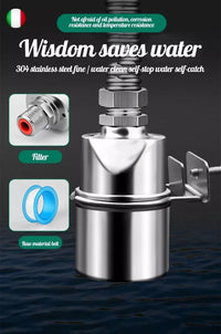 🎁2026 New Arrivals 49% OFF💥304 Stainless Steel Water Level Control Float Valve – Auto Shut-Off, No Electricity, Rust-Proof 💧