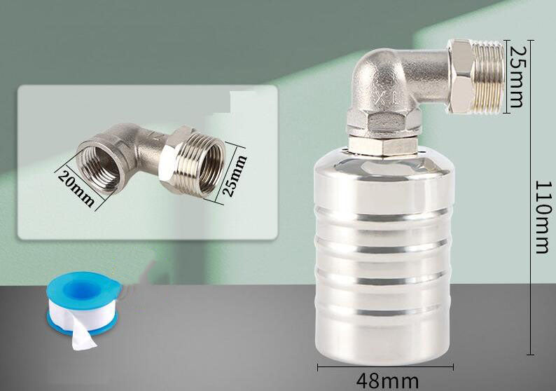 🎁2026 New Arrivals 49% OFF💥304 Stainless Steel Water Level Control Float Valve – Auto Shut-Off, No Electricity, Rust-Proof 💧