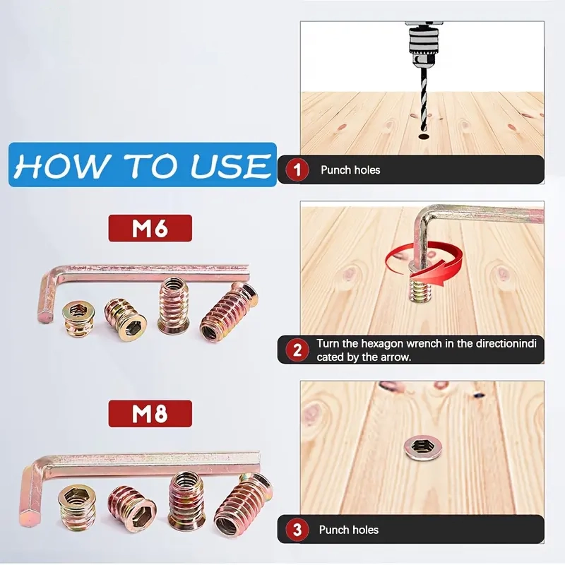 188 PCS Hexagon Socket Nuts Set