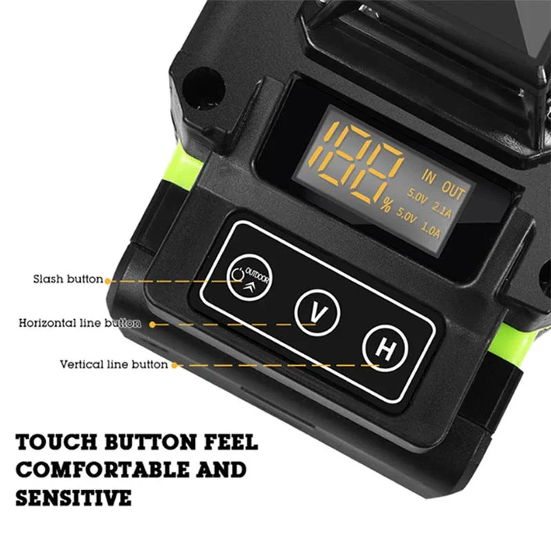 📢📢49% OFF !! ⏰16 Lines Green Light Laser Level Self Leveling Tool🎉