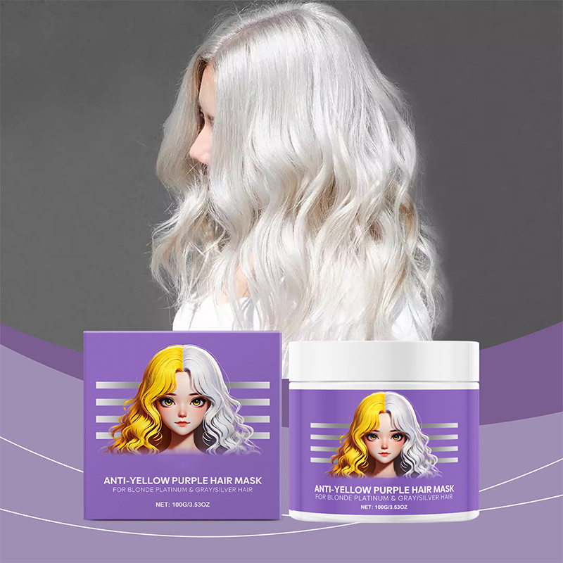 Anti-Yellowing Purple Hair Mask🎨Say goodbye to Red Highlights!