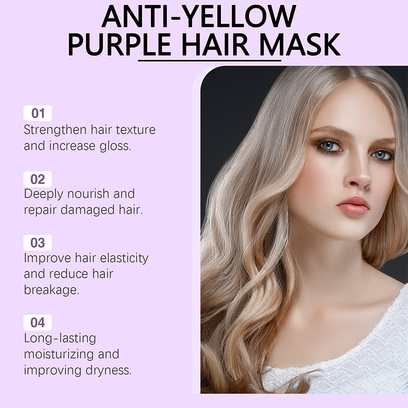 Anti-Yellowing Purple Hair Mask🎨Say goodbye to Red Highlights!