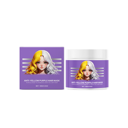 Anti-Yellowing Purple Hair Mask🎨Say goodbye to Red Highlights!