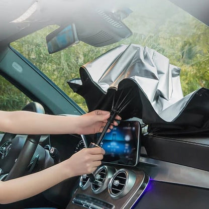 🚗 49% OFF ! ☀️ Car Sunshade – Effective Heat Insulation, UV Block & Easy Foldable Auto Windshield Protector