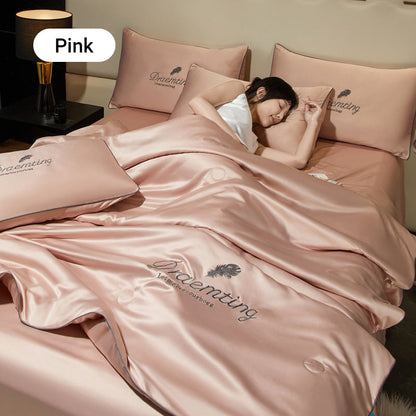 ✨Get Ready For Summer🛏️ Summer Simple Ice Silk Quilt❄️