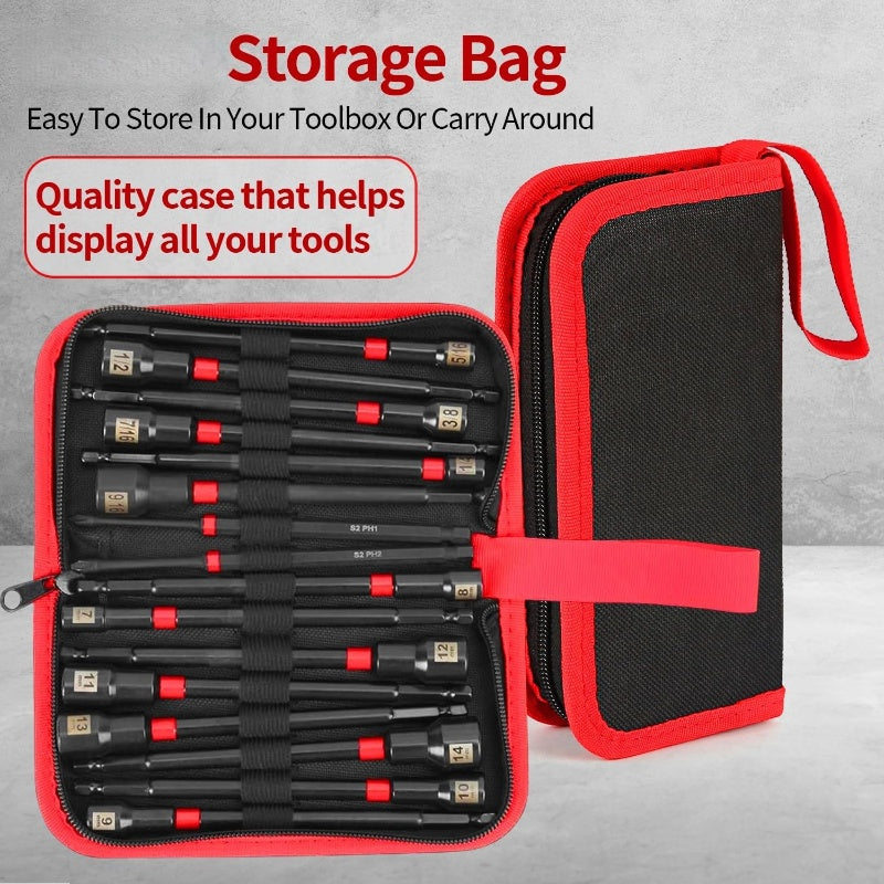 16-Piece Magnetic Nut Driver Set