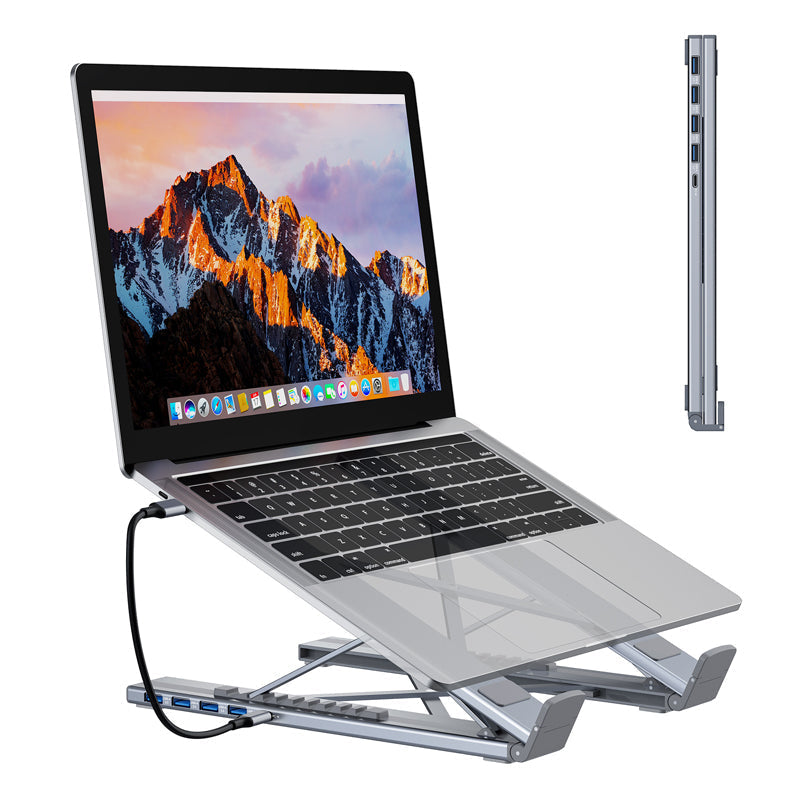 🖥️New Arrival Hot Sale - 40% OFF!⚡USB-C Docking Station Laptop Stand with 4K HDMI