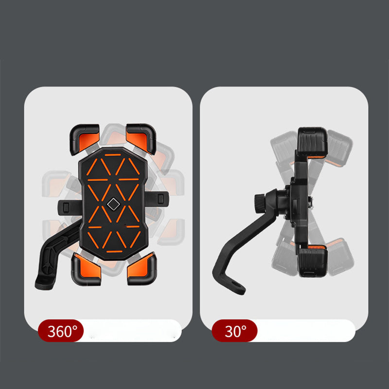 🚴‍♂️ LAST DAY 50% OFF! ✨ Universal Bike Phone Holder - 360° Rotation with Shockproof Silicone Grip for Secure Cycling & Outdoor Navigation 📱🔒