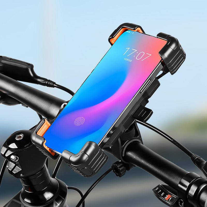 🚴‍♂️ LAST DAY 50% OFF! ✨ Universal Bike Phone Holder - 360° Rotation with Shockproof Silicone Grip for Secure Cycling & Outdoor Navigation 📱🔒