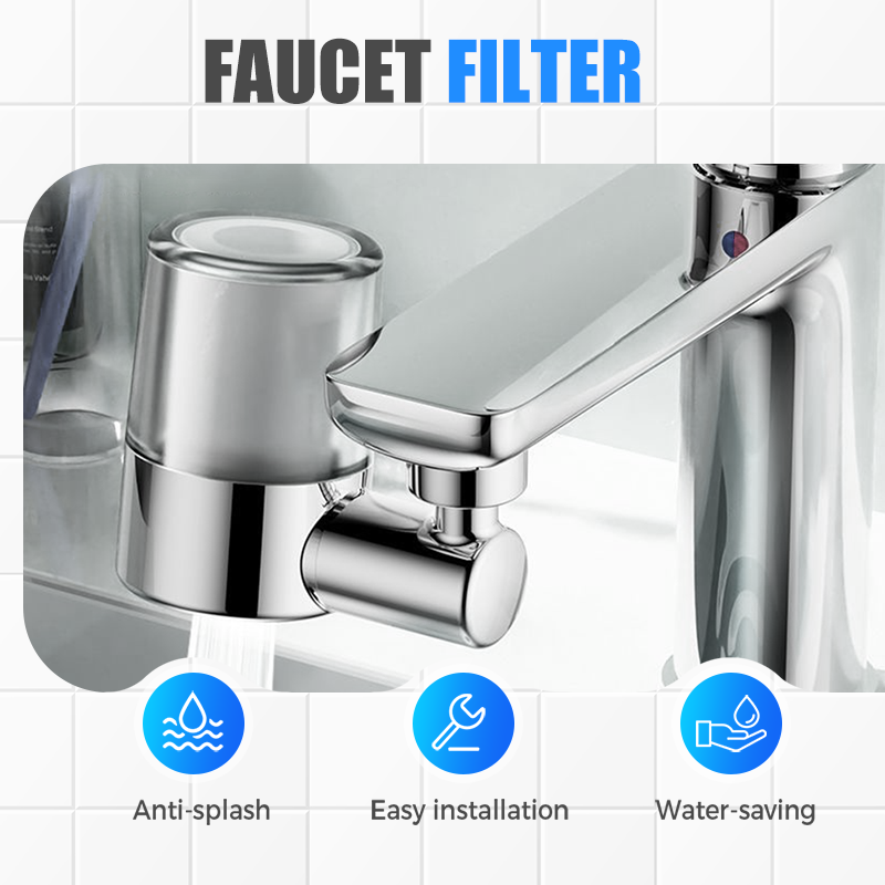🔥 NEW! 720° Swivel Faucet Filter Nozzle Set: Clean water and perfect spray in one! 💦✨