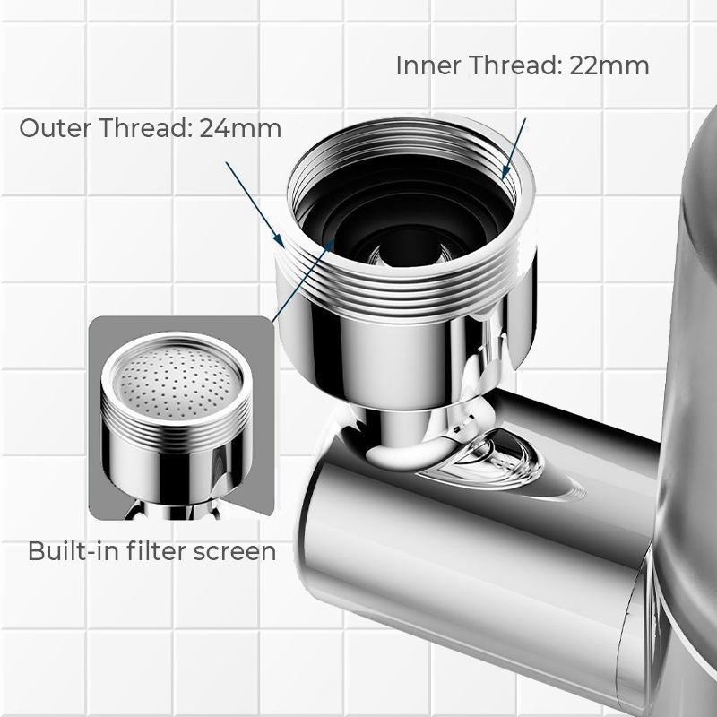 🔥 NEW! 720° Swivel Faucet Filter Nozzle Set: Clean water and perfect spray in one! 💦✨