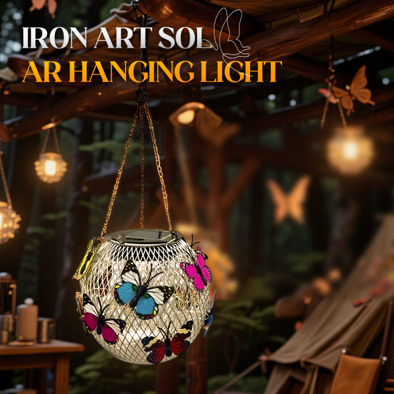 🎁2026 New Arrivals 49% OFF💥Solar Pendant Lamp Art Of Iron