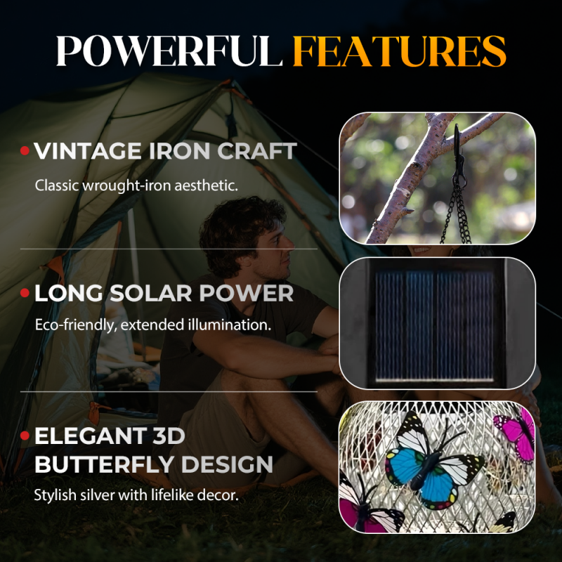 🎁2026 New Arrivals 49% OFF💥Solar Pendant Lamp Art Of Iron