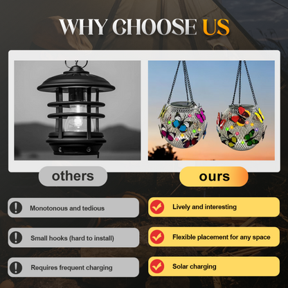 🎁2026 New Arrivals 49% OFF💥Solar Pendant Lamp Art Of Iron