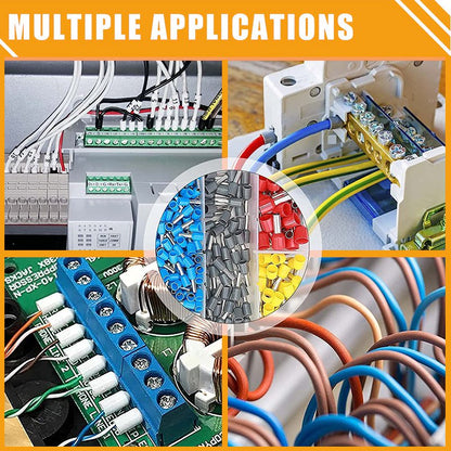 🔥40% OFF! Ratchet Tubular Terminal Crimper Set – 800 Insulated Terminals + Auto-Adjusting Pliers for Fast, Professional Wiring in 3 Seconds! ⚡🛠️