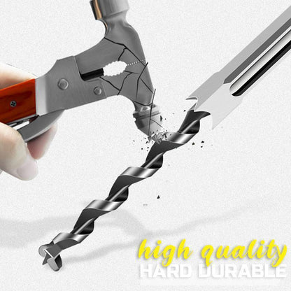 ⚙️Specialized mortise chisel drill bit for square holes! Carbon steel sharp cutting edge delivers precision and efficiency—the carpenter's secret weapon. 🔧