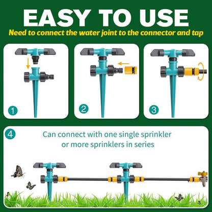 ⏳Limited-time 49% off⏰360-degree rotating garden sprinkler⛲💦