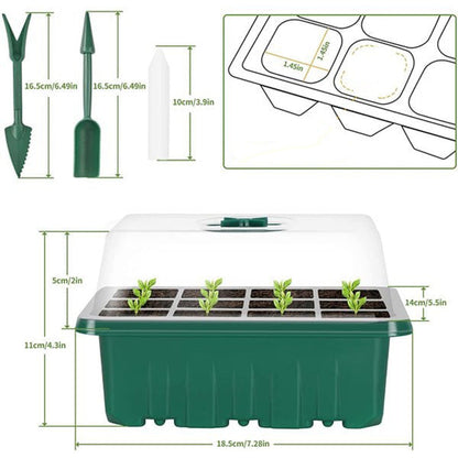 ⏰Limited offer 49% Discount🔥Seed Starter Trays with Grow Light